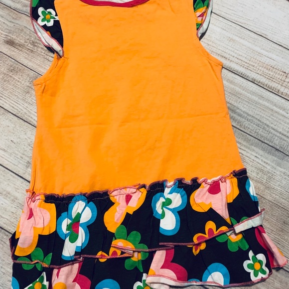 NWT Orange Floral Dress - Picture 3 of 3